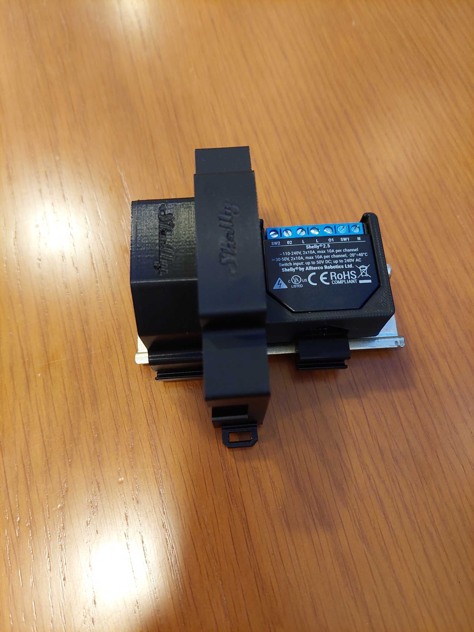 Suporte Shelly DIN rail