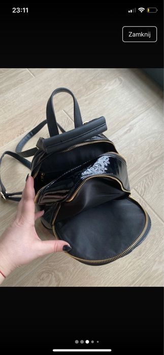 Mały czarny plecak River Island