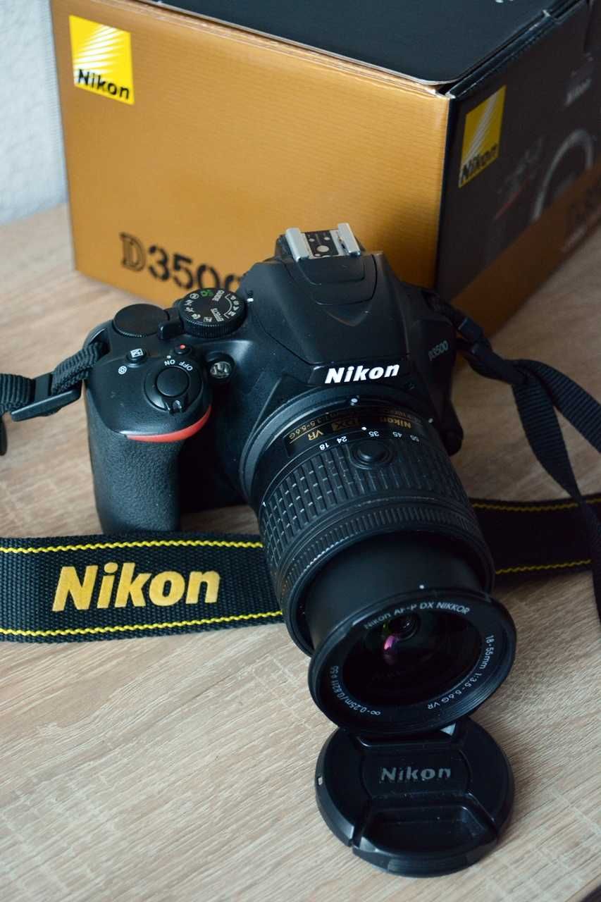Nikon D3500 z obiektywem, stan jak ze sklepu