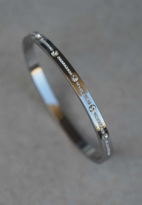 Bransoletka sztywna ze stali szlachetnej 316L. Klasyczna! NOWA!