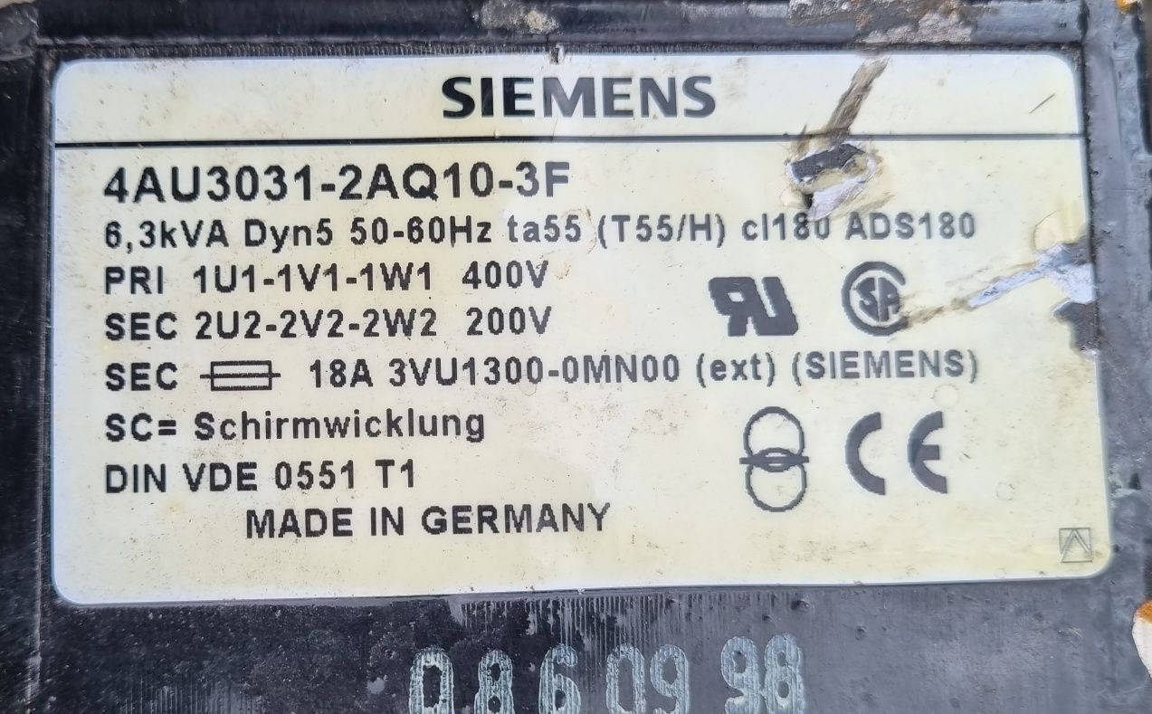 Transformator Siemens 4AU3095-0AP808Y