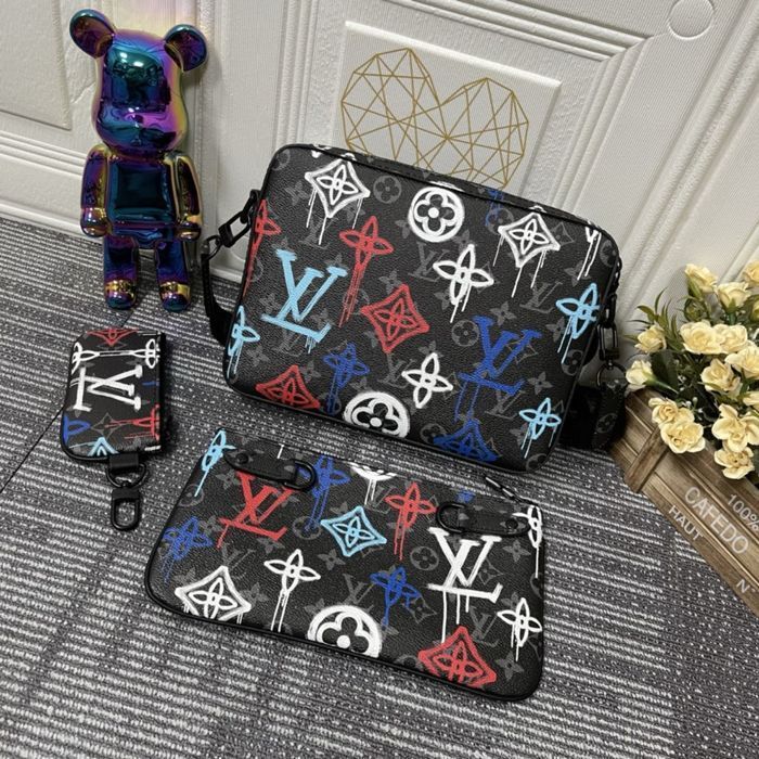 Louis Vuitton Messenger 3v1 сумка мужская trio унисекс кожаная