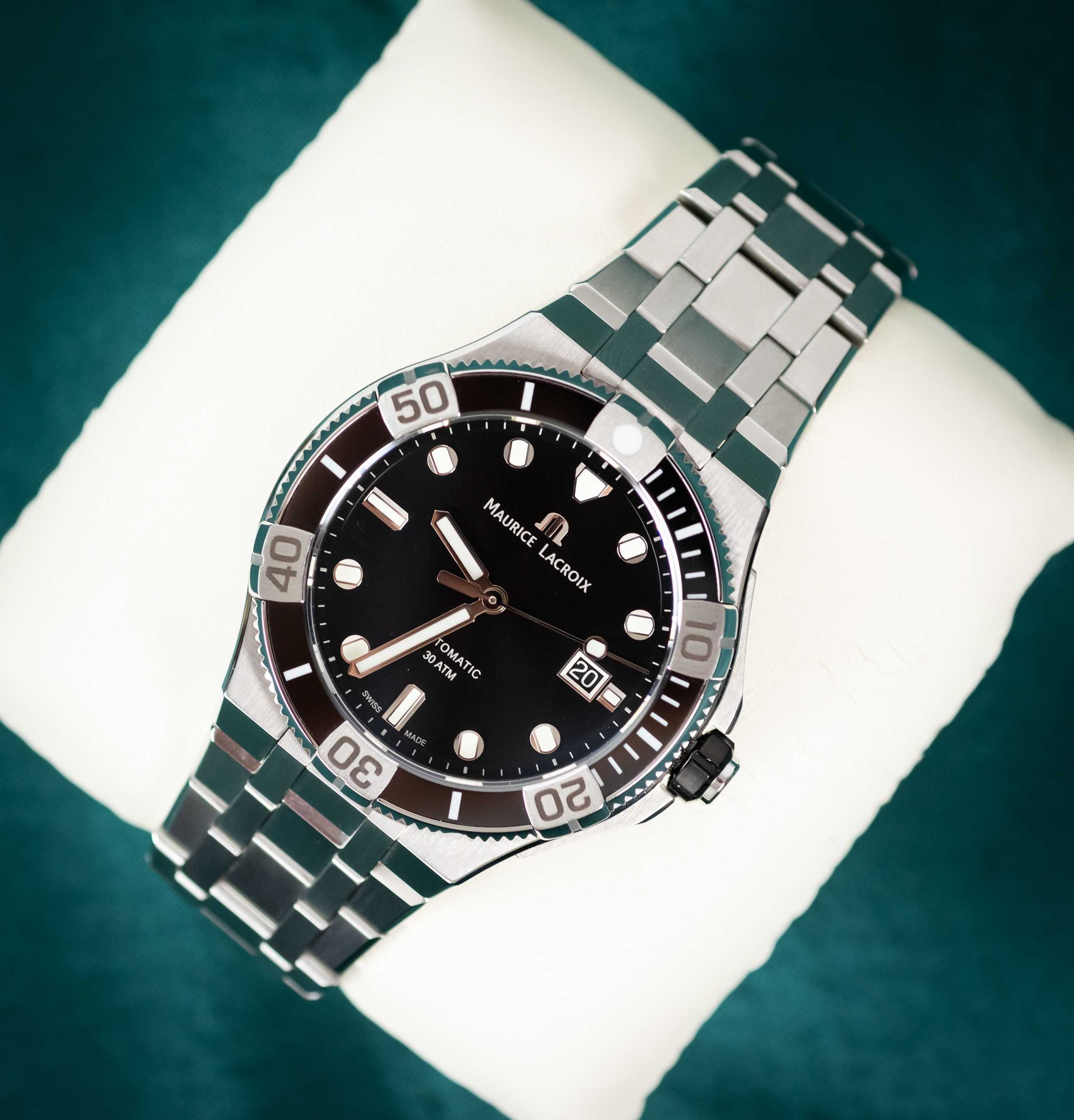 Maurice Lacroix Aikon Venturer 43mm AI6058-SS002-330 - 2 Czarny NOWY