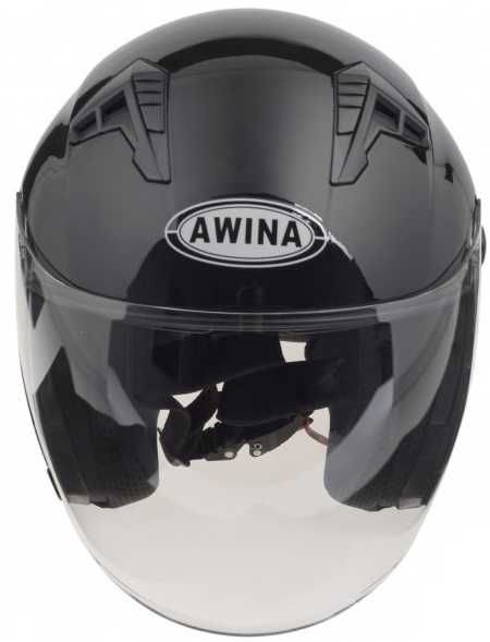 KASK Otwarty Motocyklowy Jet CZARNY Skuter Motor ECER 06 BLENDA XS-XL