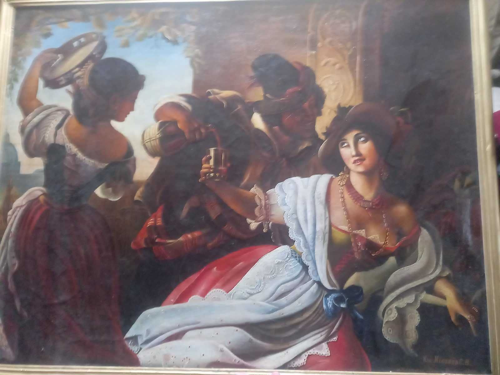 Картина "Жовтневе свято в Римі", художник Ніконов Є.В., 1959 р.