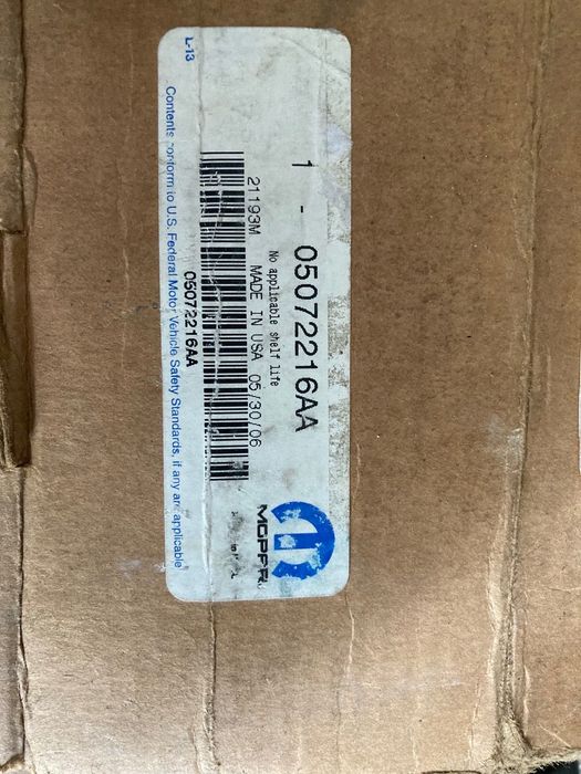 5072216AA Chrysler Grand Voyager Dodge Caravan Колодки гальмівні перед