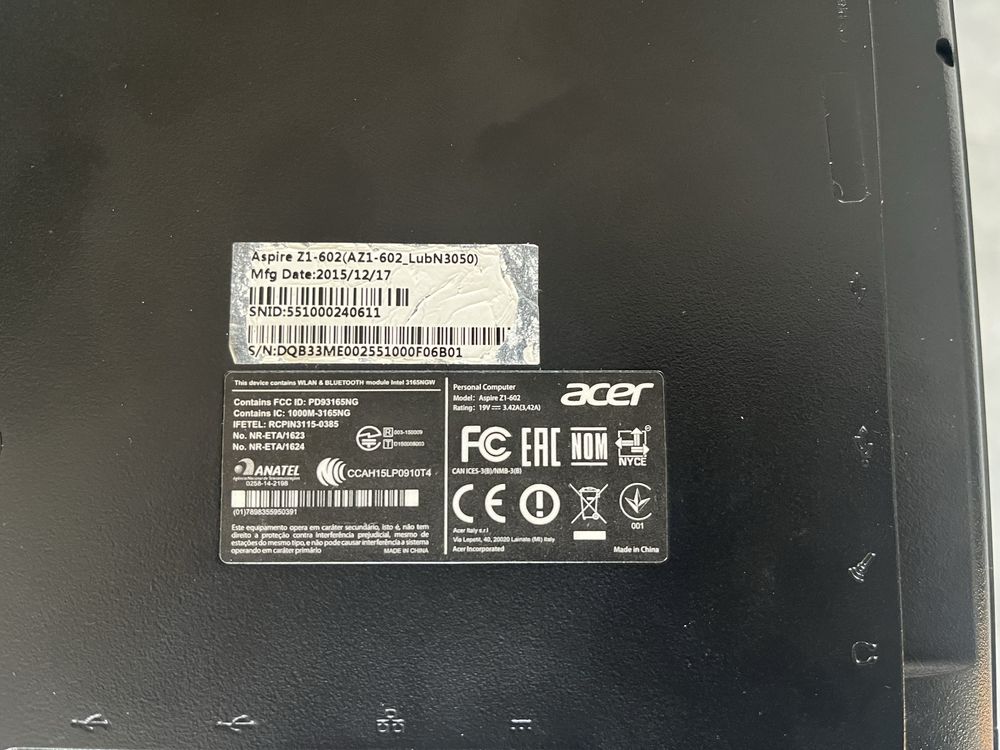 Моноблок Acer Aspire Z1-602