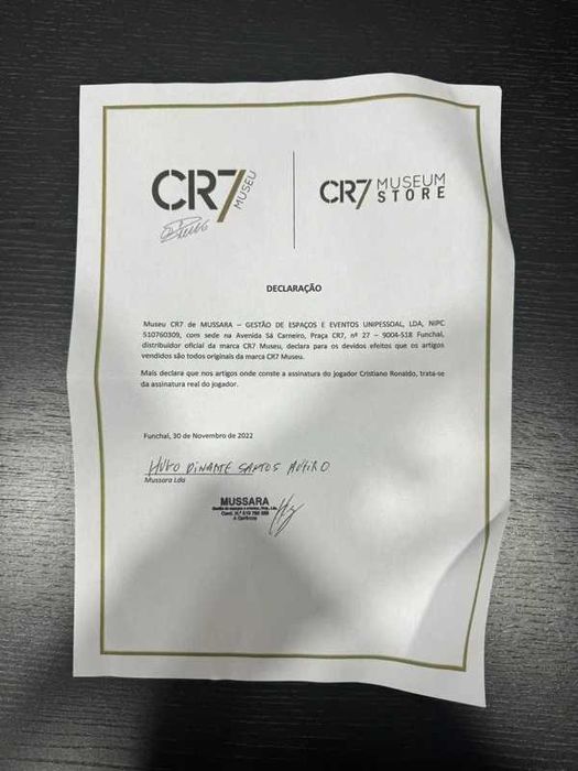 Bola Autografada Cristiano Ronaldo Oficial Museu CR7