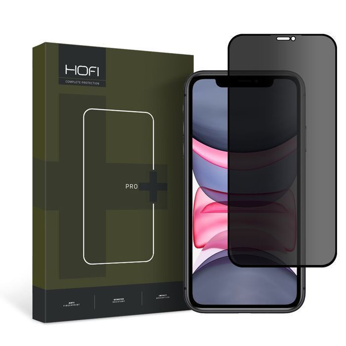 Szkło Prywatyzujące Hofi Anti Spy Glass Pro+ do iPhone 11 / XR