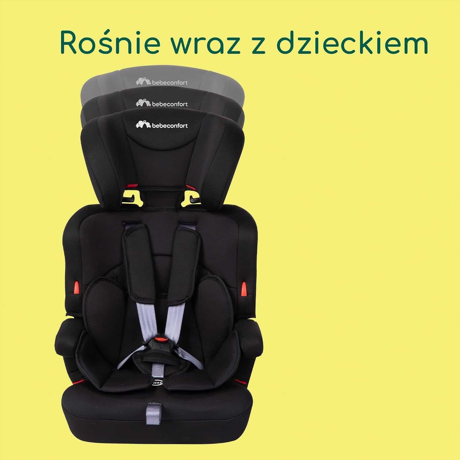 Fotelik Bebeconfort Ever Safe+ 9-36 kg Czarny NOWY