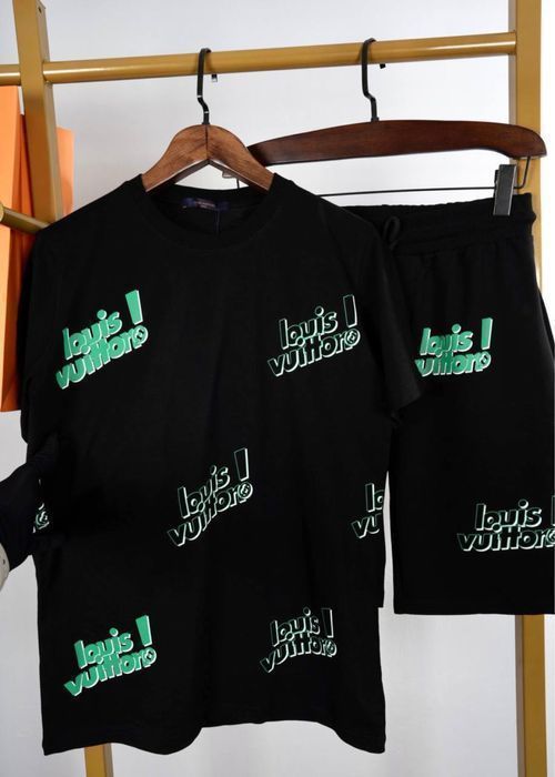 LOUIS VUITTON футболка мужская брендовая летний костюм комплект шорты