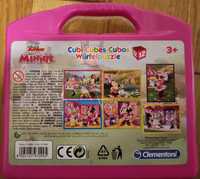Clementoni Puzzle kostki Disney Junior Minnie 12 elementów 6 obrazków