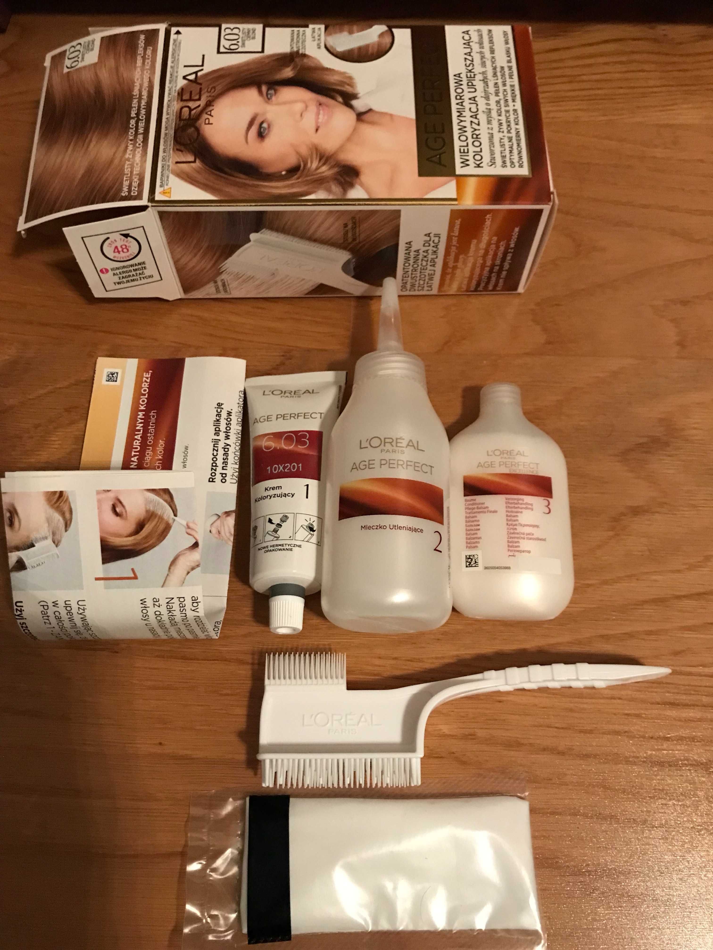 Farba do włosów Loreal Age Perfect 6.03 świetlisty ciemny blond