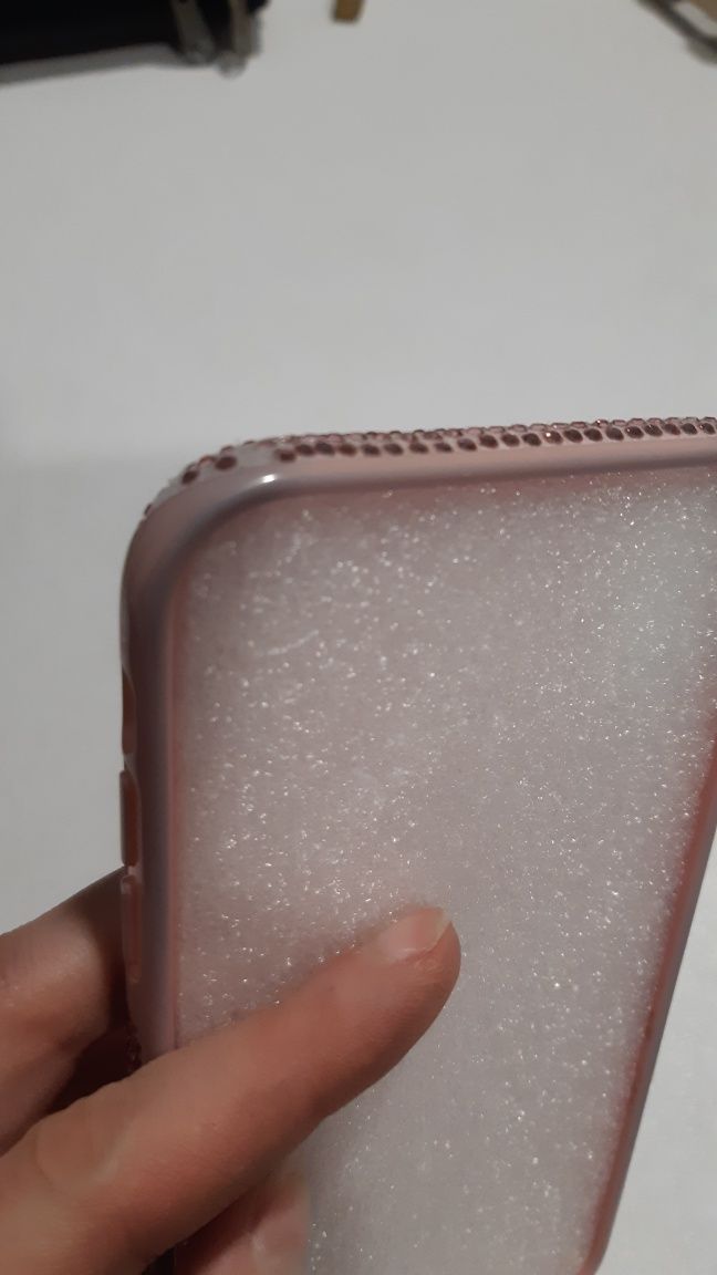 Чехол Swarovski High Love розовый кристалл для iPhone X/XS