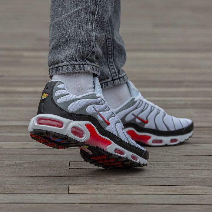 Кросівки Nike Air Max TN Plus Grey/Red/White premium