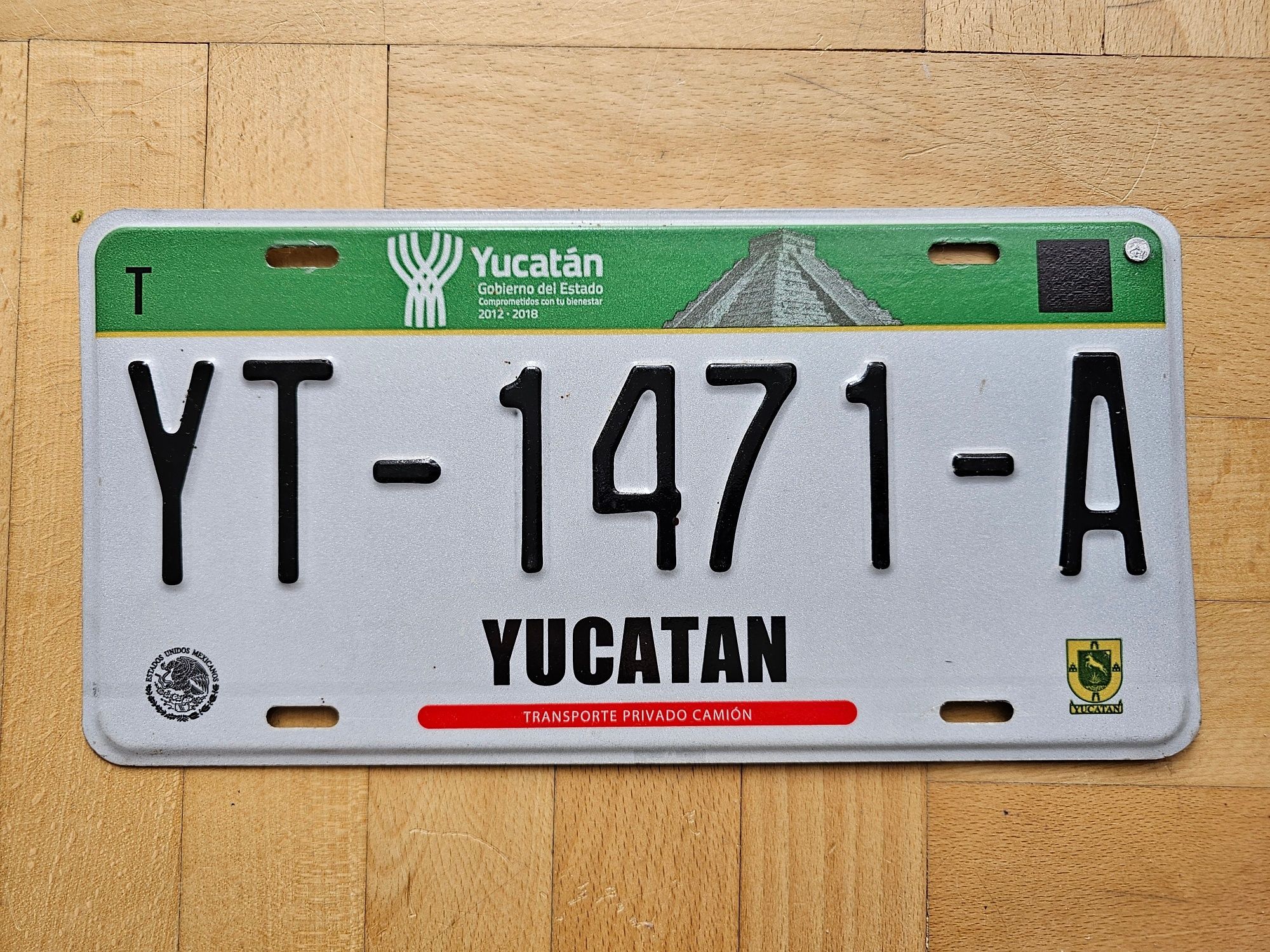 Tablica Yukatan Mexico