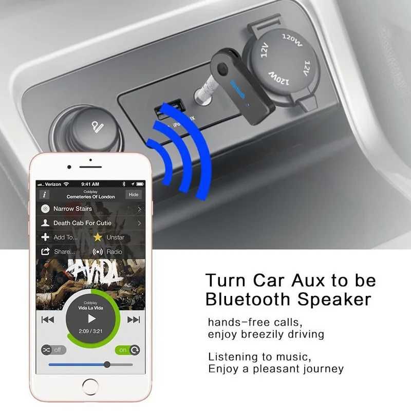 Adapter Bluetooth  2 w 1 bezprzewodowy 5.0 Bluetooth Transceiver 3.5mm