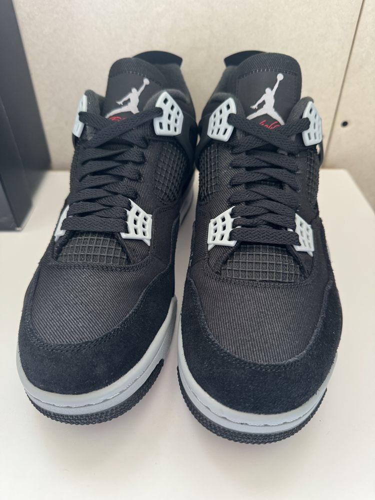 Air Jordan 4 Black Canvas