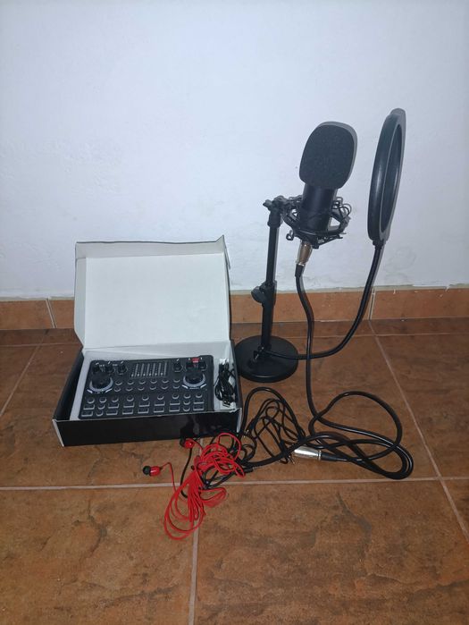 Micro com modificador de voz