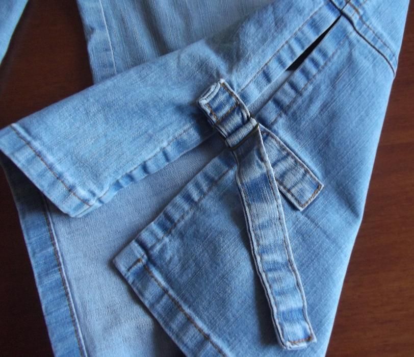 Spodnie rybaczki ciążowe jeans roz. M/L CIĄŻA