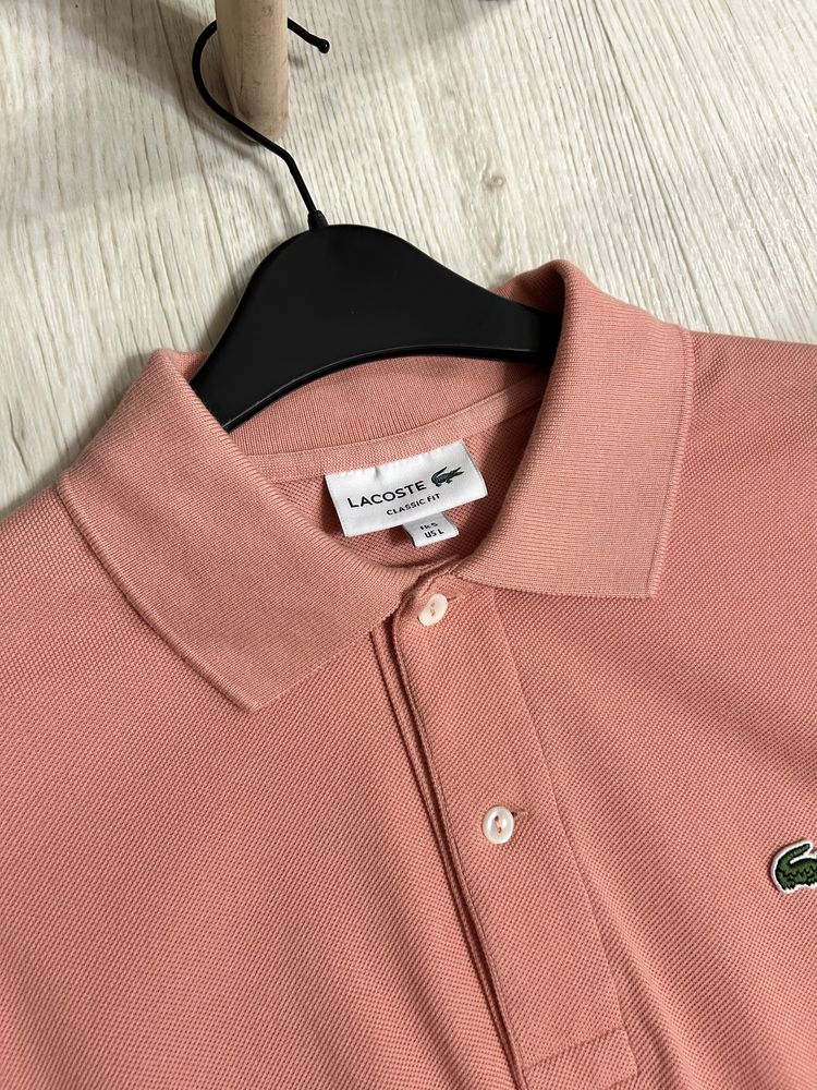Lacoste Polo Pink поло оригінал оригинал футболка опт