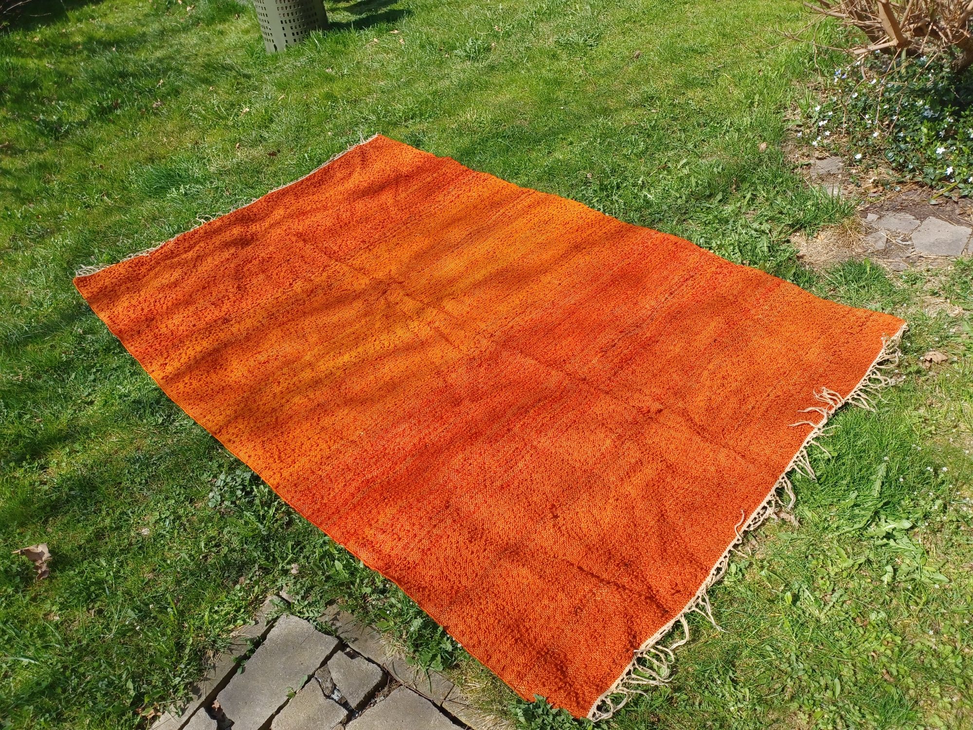 Piękny, bardzo duży kolorowy kilim, narzuta