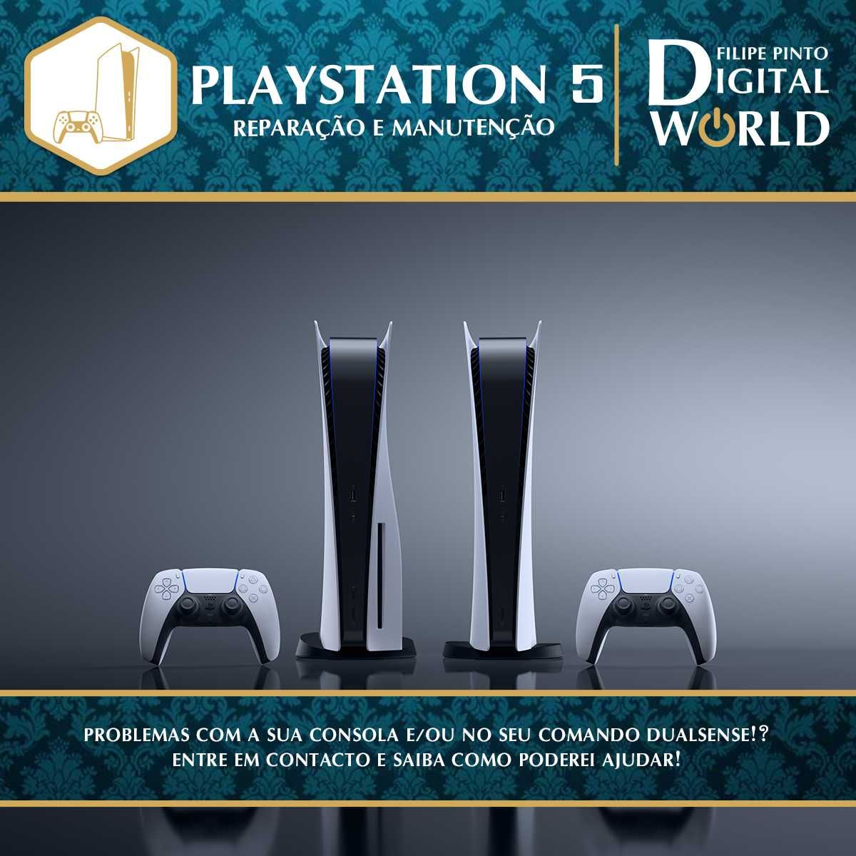 Manutenção Configuração e Reparação de Computadores e Consolas PS4/PS5
