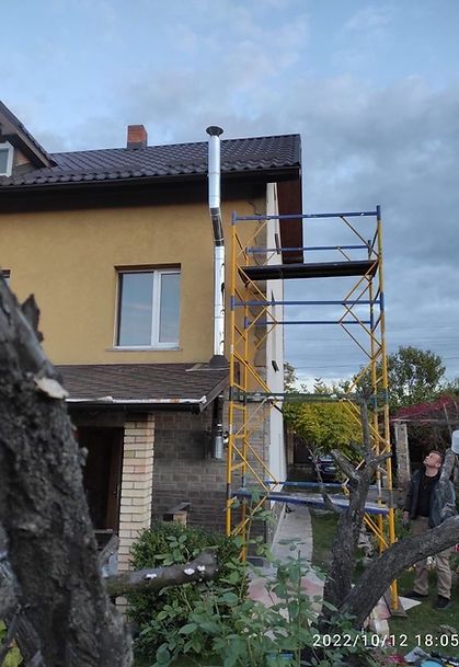 Монтаж димоходів всіх видів: на буржуйку, булерьян, для бань, на котли