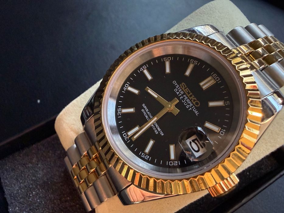 Seiko mod – homage Rolex Datejust Two Tone | Mechanizm NH35