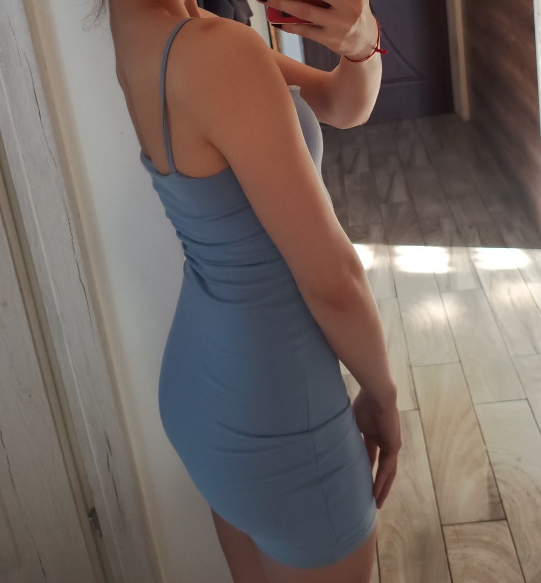 Sukienka mini niebieska Sinsay