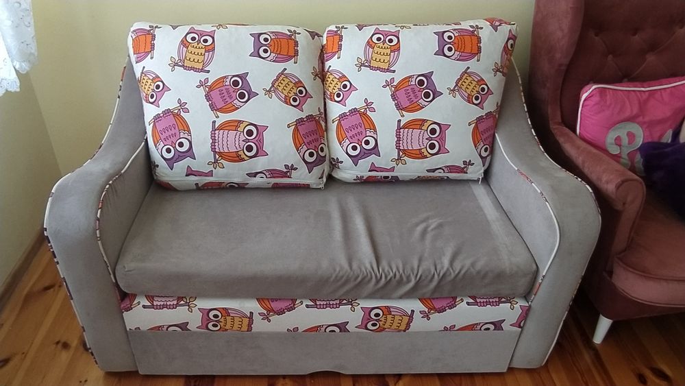 Fotel/ kanapa 2-osobowe, rozkładany dla dzieci