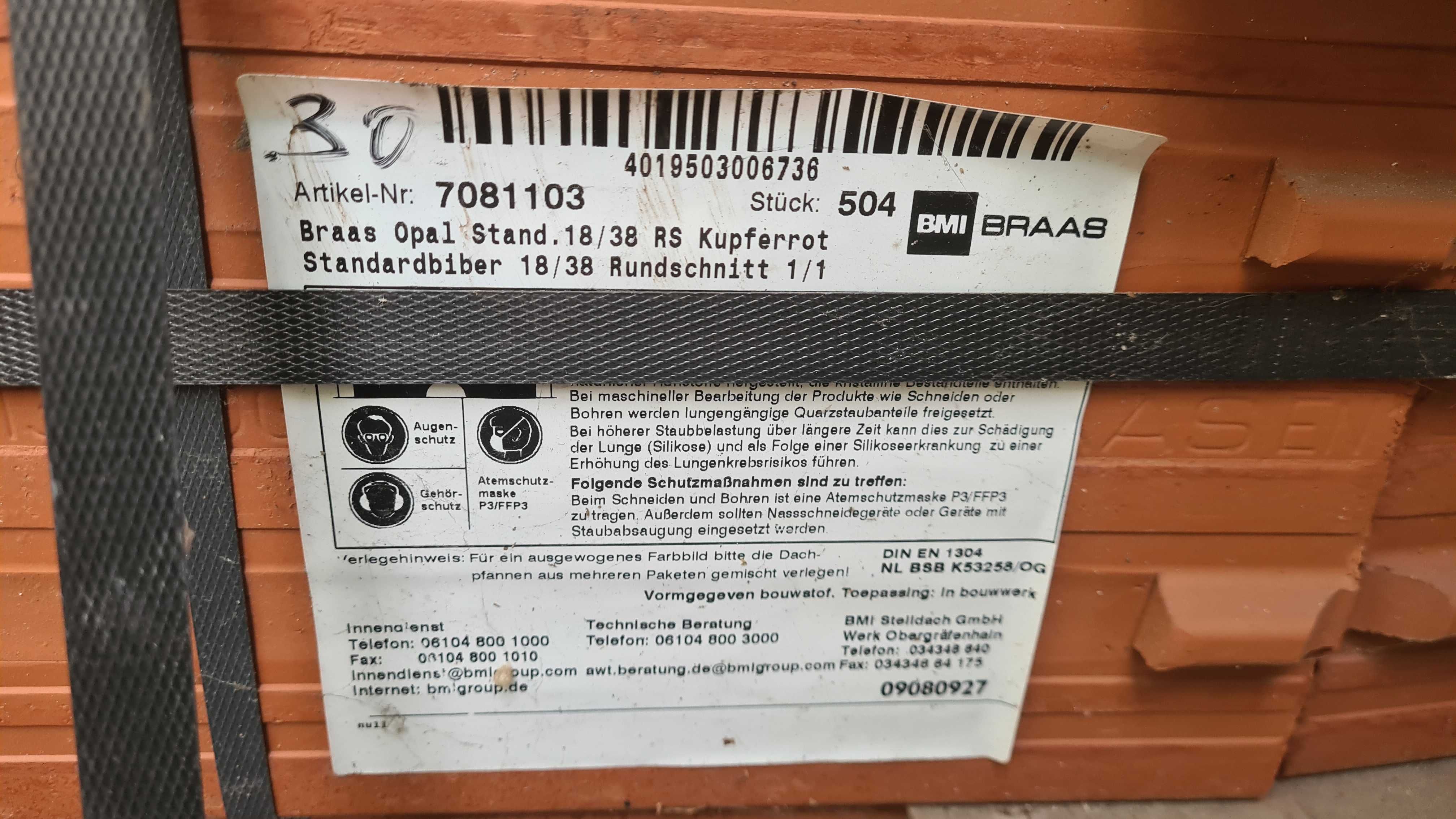 DACHÓWKA Karpiówka BRAAS OPAL Ceramiczna