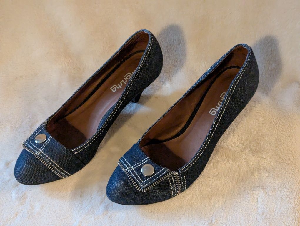 Buty damskie Marisha, ciemny dżins