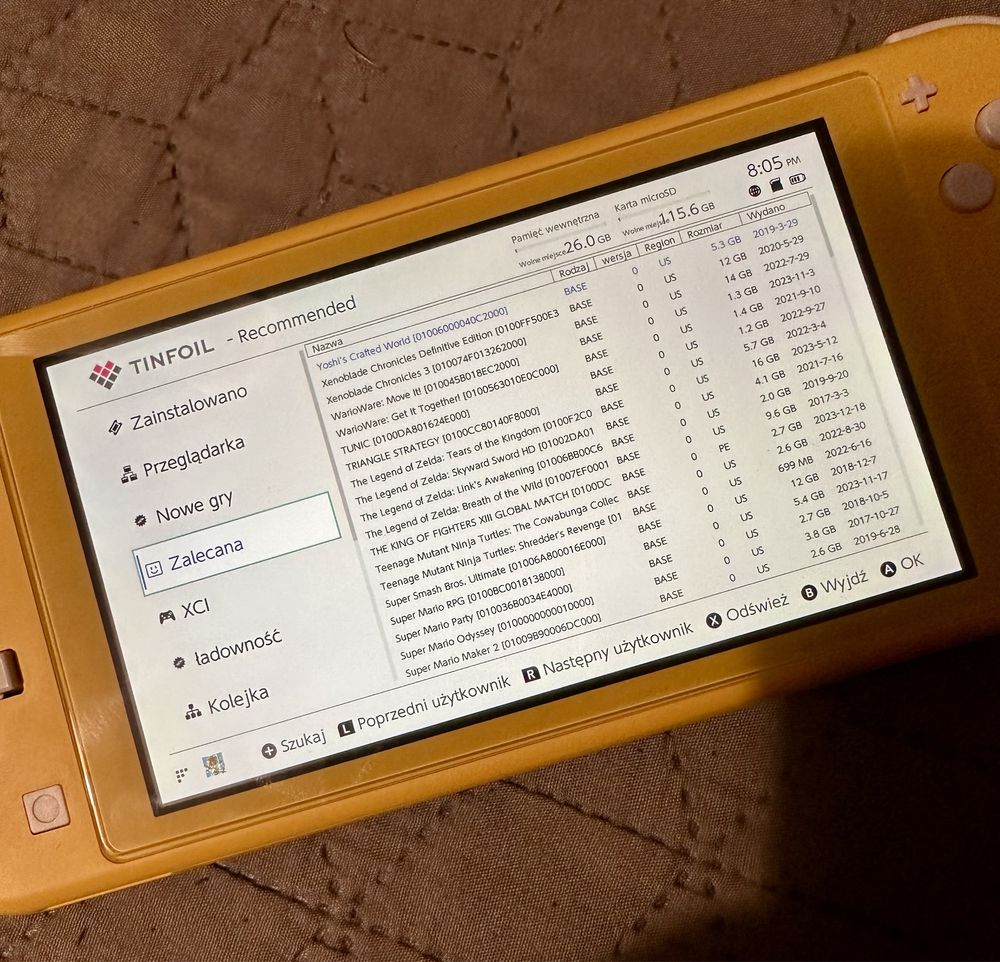Nintendo Switch Oled V1 V2 Lite Chip Przeróbka Modyfikacja CFW !
