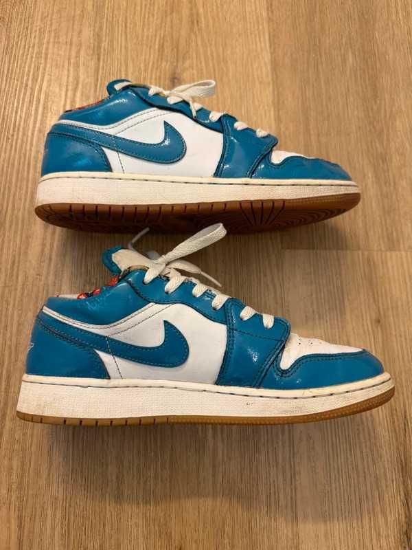 Nike Air Jordan 1 Low Barcelona GS size 38,5 blue white sneakersy buty