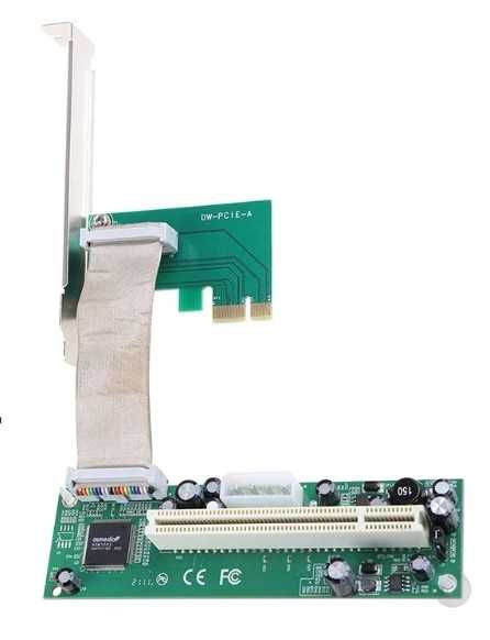 Конвертер адаптер PCI-e x1 и M.2 NGFF в PCI и Dual PCI, chip ASM1083