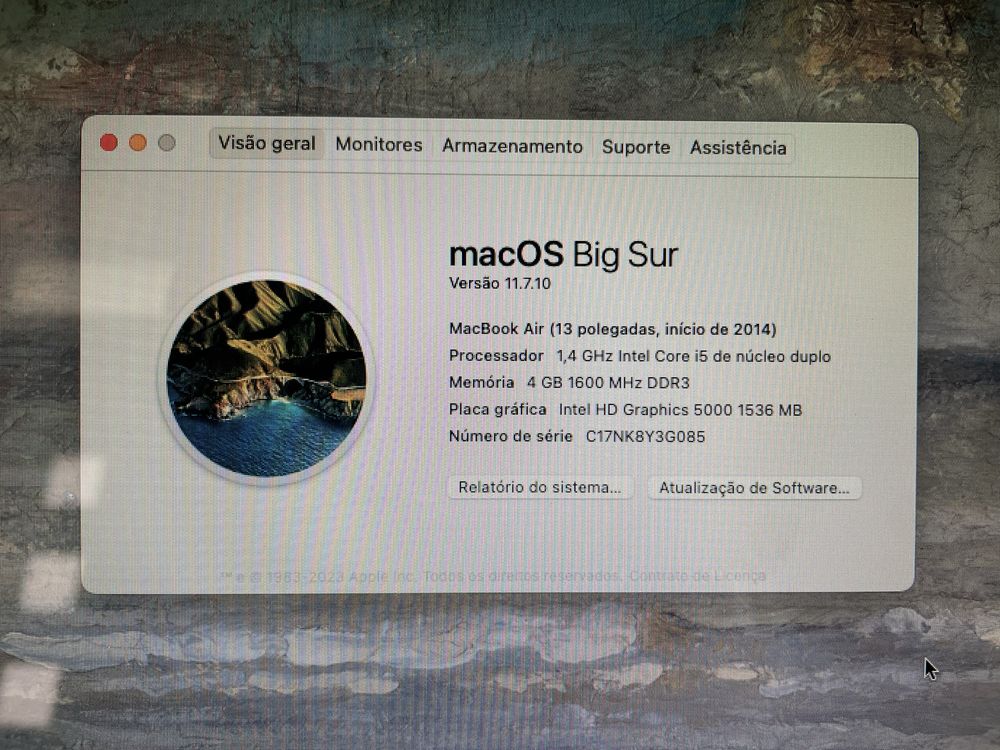 Macbook Air 13 polegadss