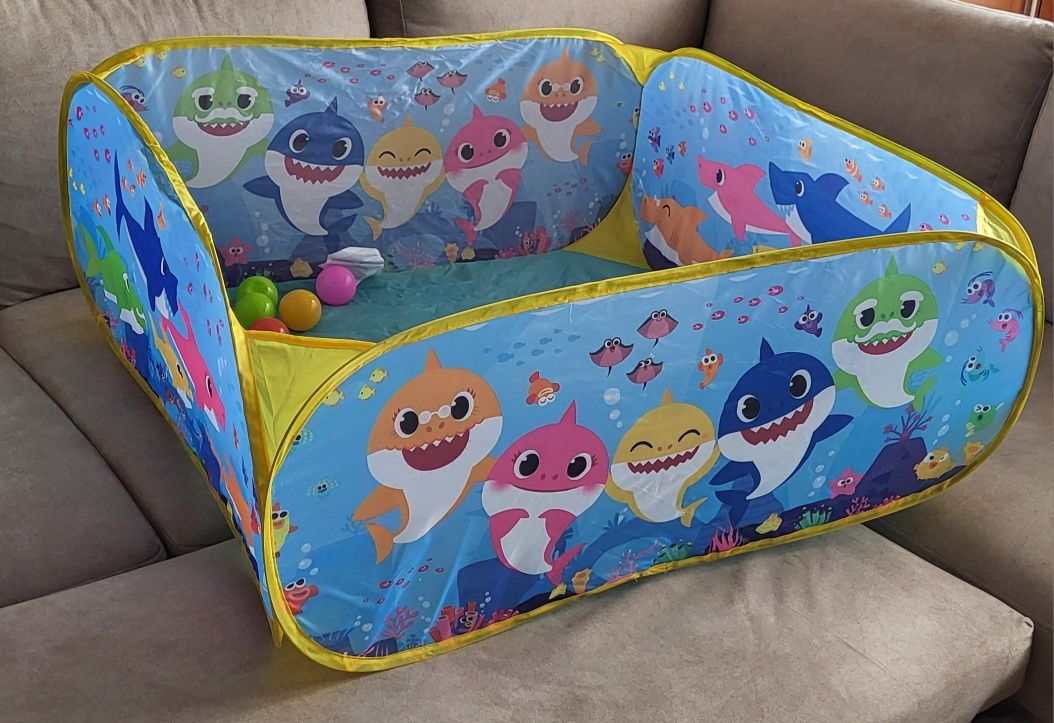 Basen suchy z  miękkimi kulkami składany Baby Shark Nickelodeon