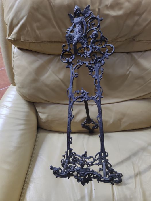ANTIGUIDADE - Prato decorativo + suporte