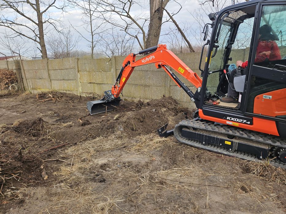 Usługi minikoparką wykopy gruz nawodnienia drenaż