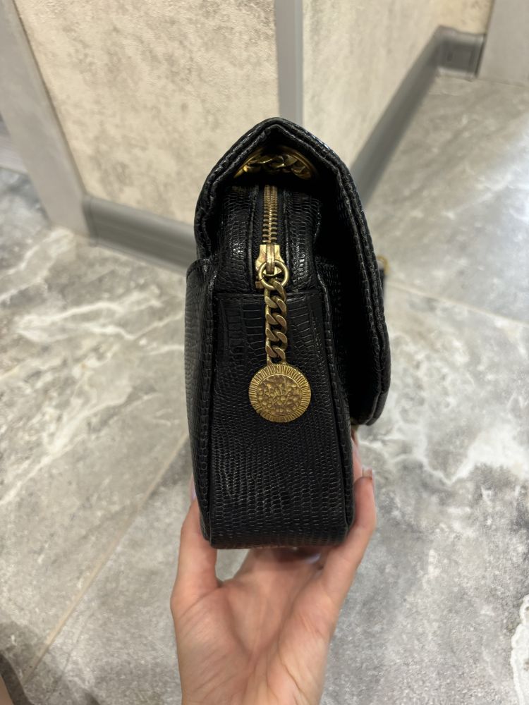 Сумка кросбоді The Kooples оригінал теляча шкіра чорна