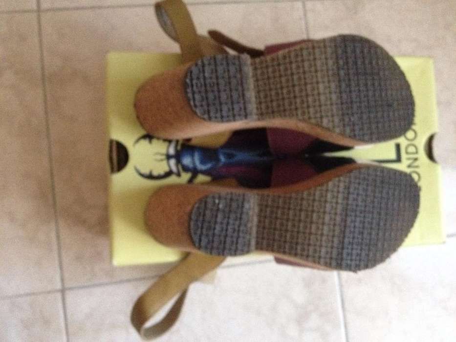 Sandálias Fly London, em pele, nº 39, usadas apenas 1 vez