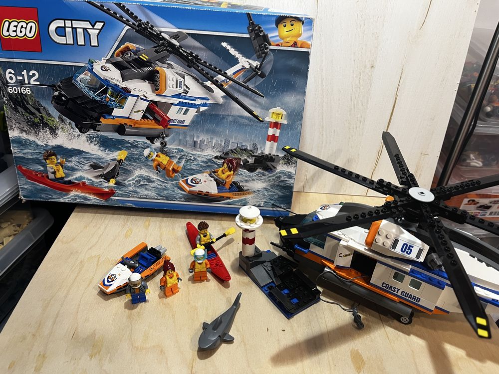 Kompletny zestaw lego 60166 helikopter ratunkowy , pudelko