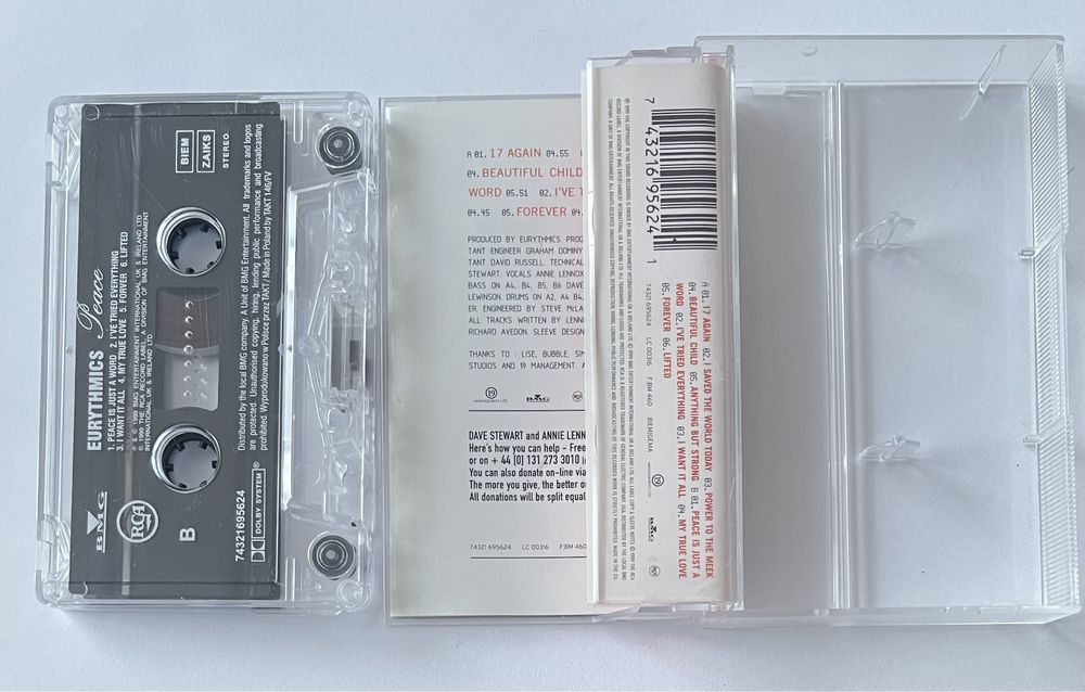 Eurythmics Peace kaseta magnetofonowa audio