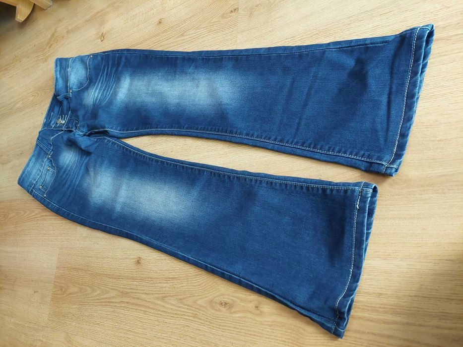 rozm. 42 spodnie jeans XL niebieski dżins