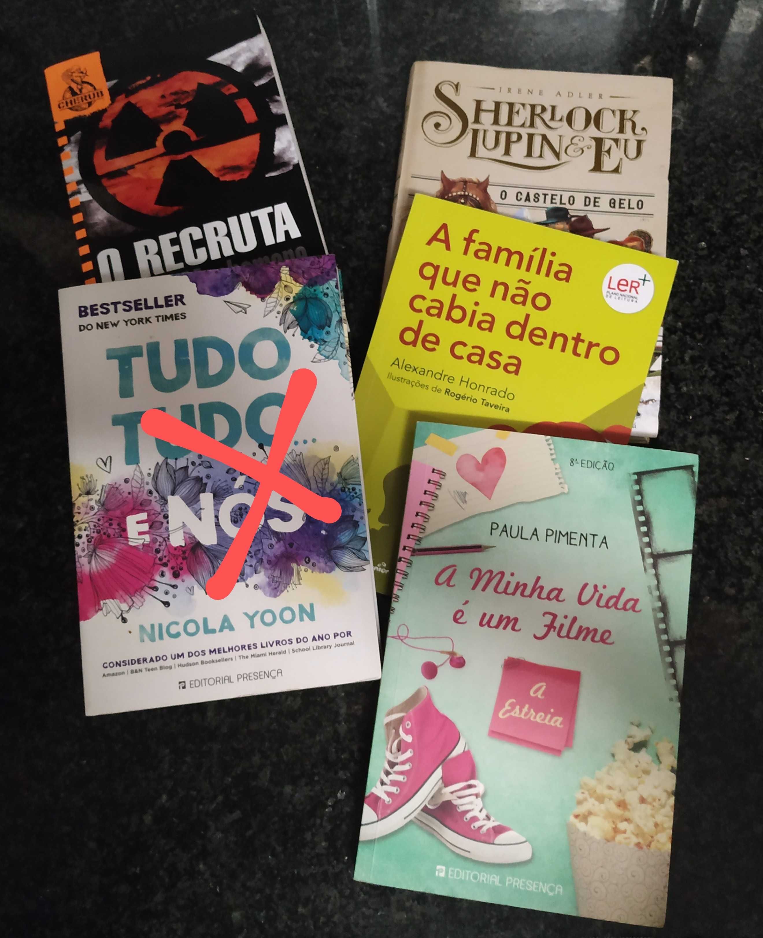 Lotes de 6 livros com portes incluídos