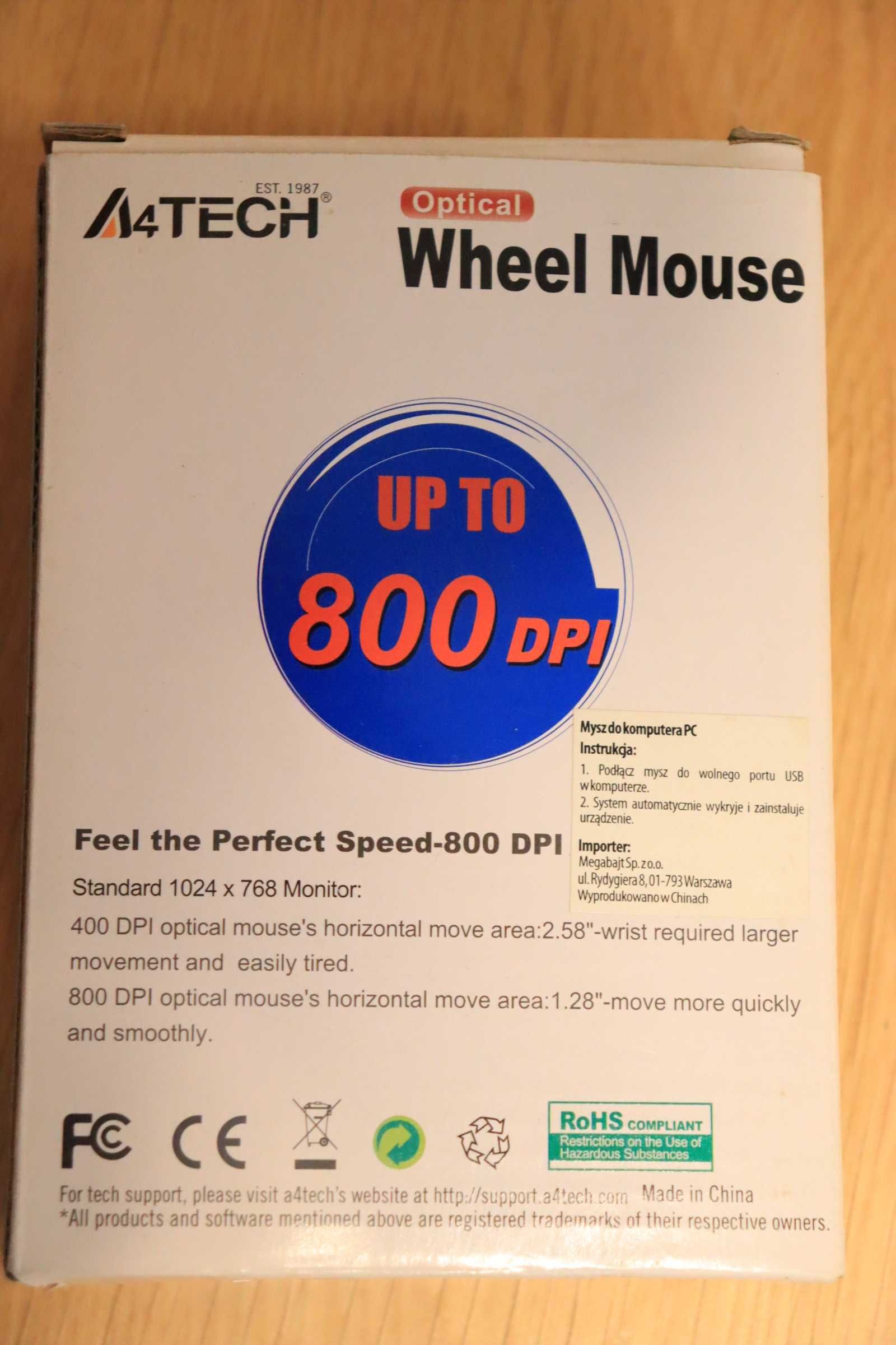 Mysz optyczna A4 Tech