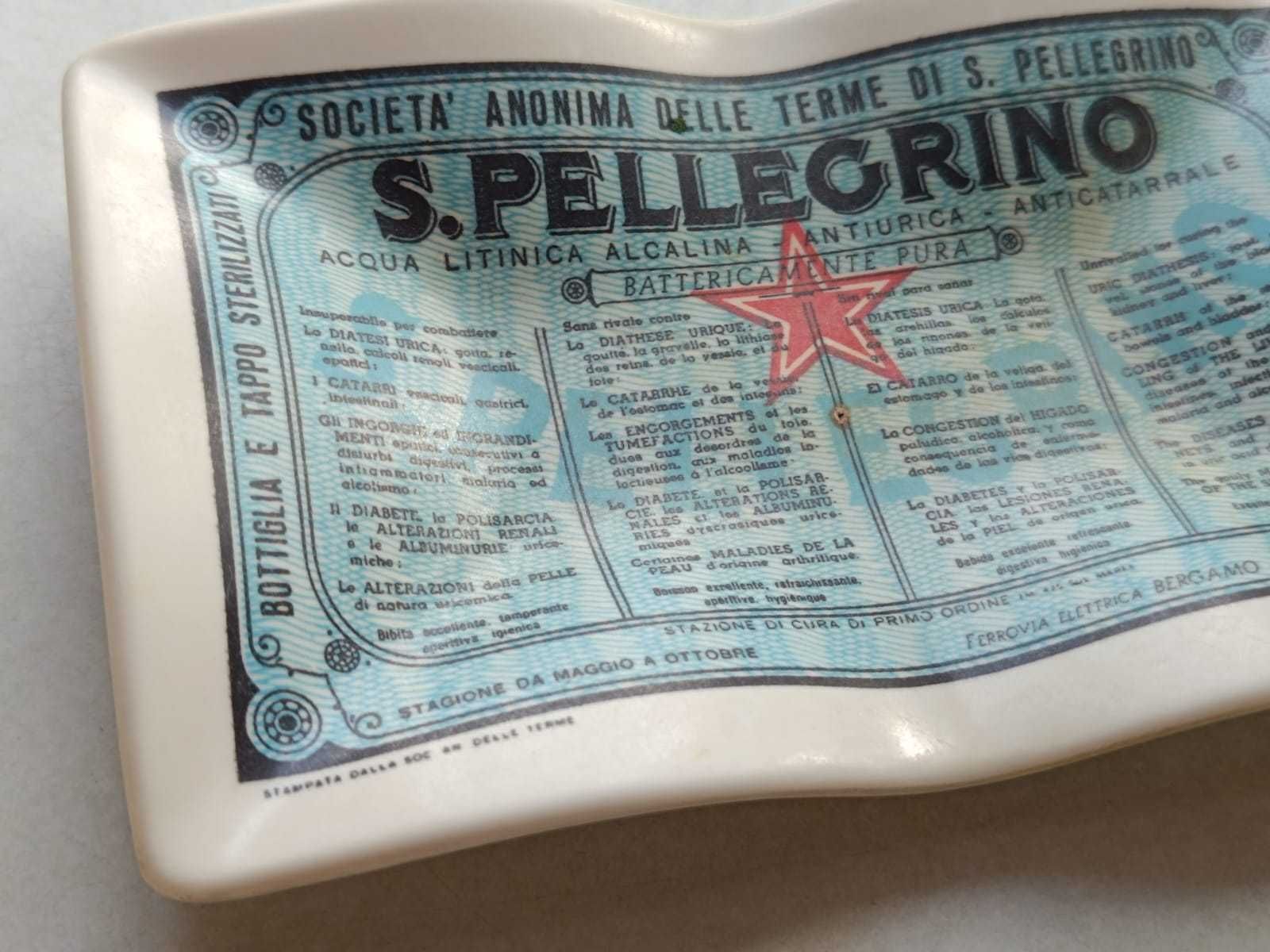 popielniczka reklama woda S. Pellegrino 1963 melamina