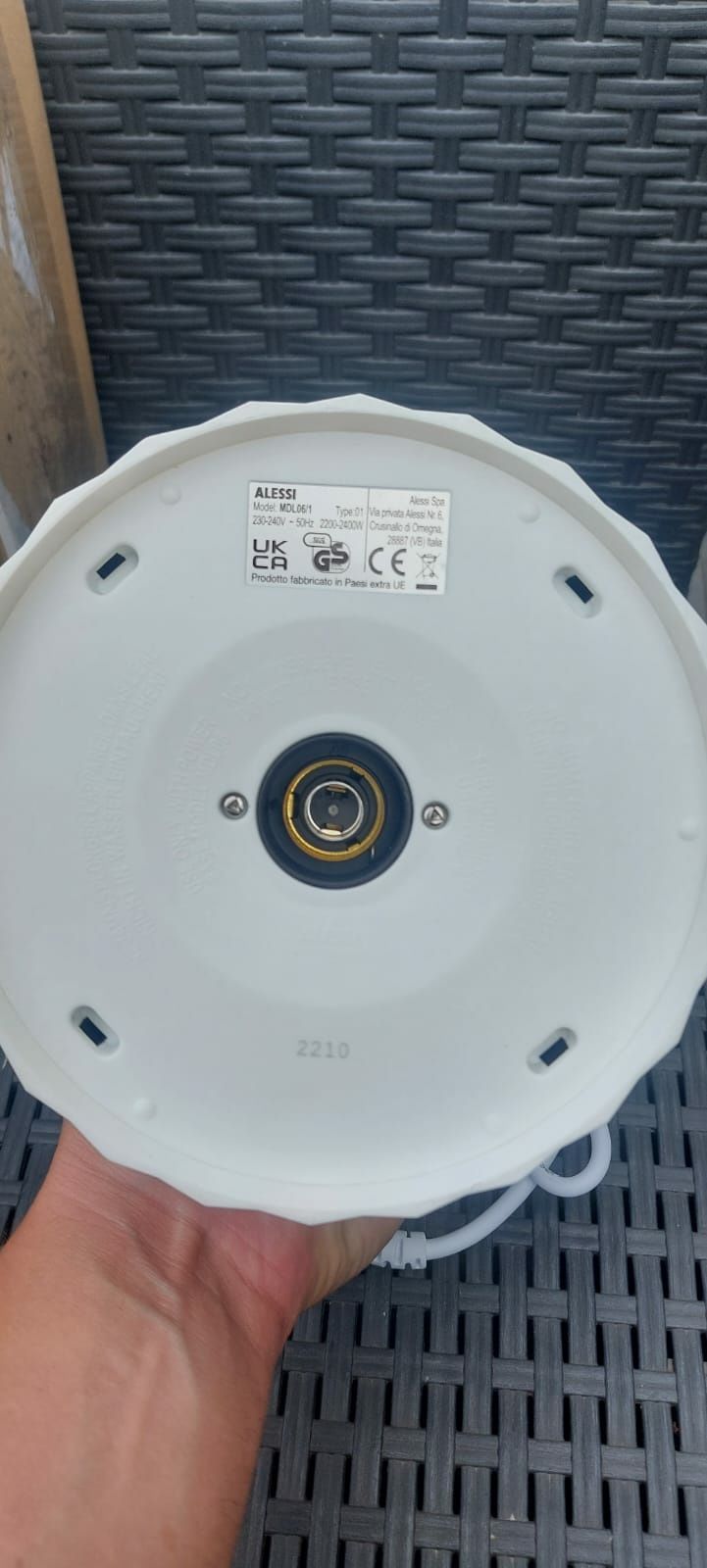 Czajnik elektryczny Alessi Mdl06 biały