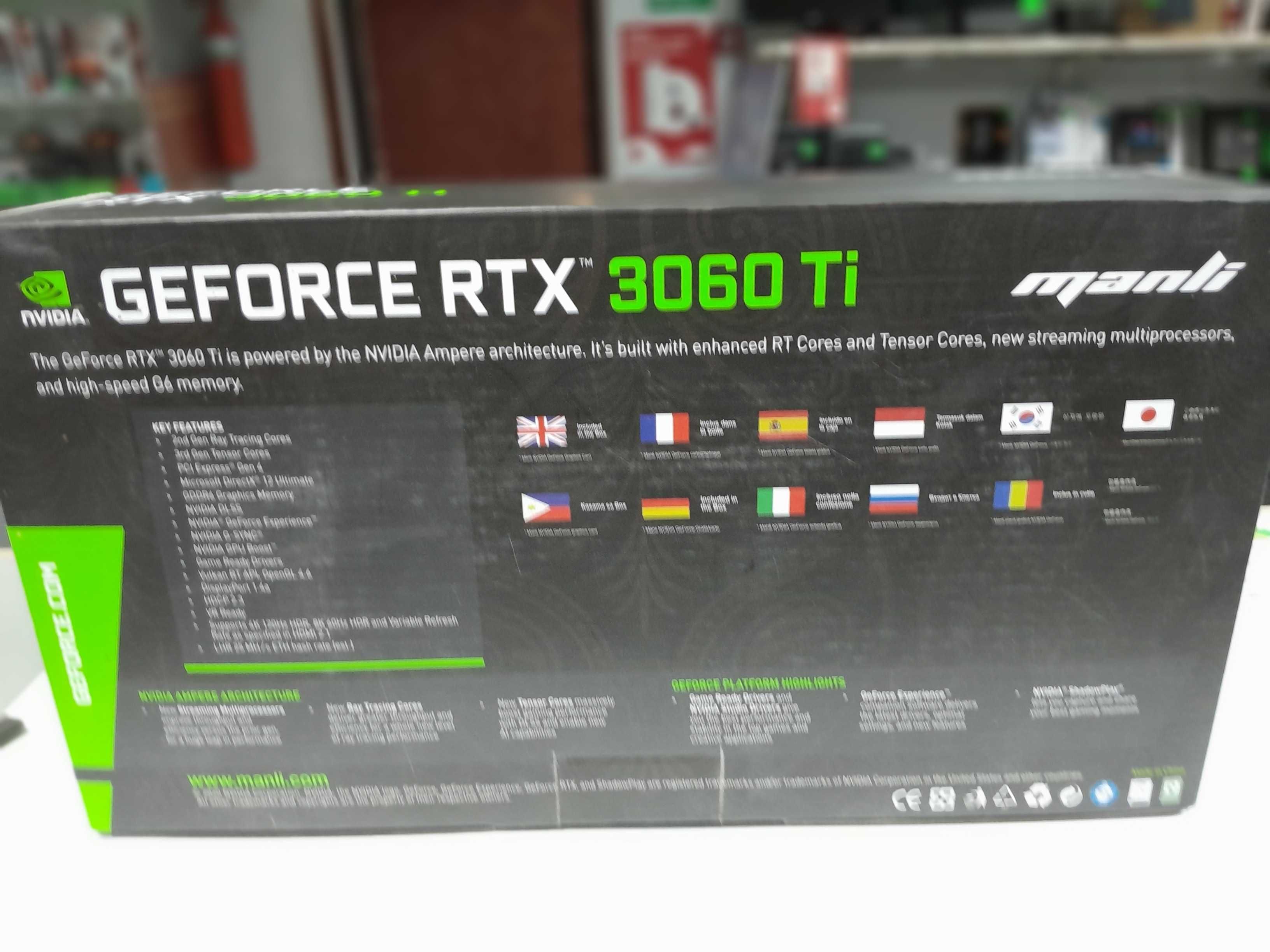 Відеокарта MANLI nVidia GeForce RTX 3060 Ti LHR 8GB GDDR6 256-bit